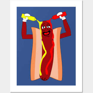 A Hotdog in Paradise Posters and Art